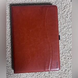 9th/8th/7th Generation iPad Leather Case; Stand & Apple Pencil Holder